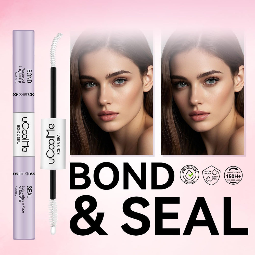 UCOOLME waterproof lash glue demonstrating sleep-safe durability