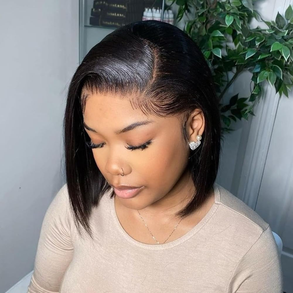 UCUVIC bob wig baby hair natural hairline detail