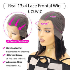 UCUVIC bob wig full-volume 180-density for versatile styles