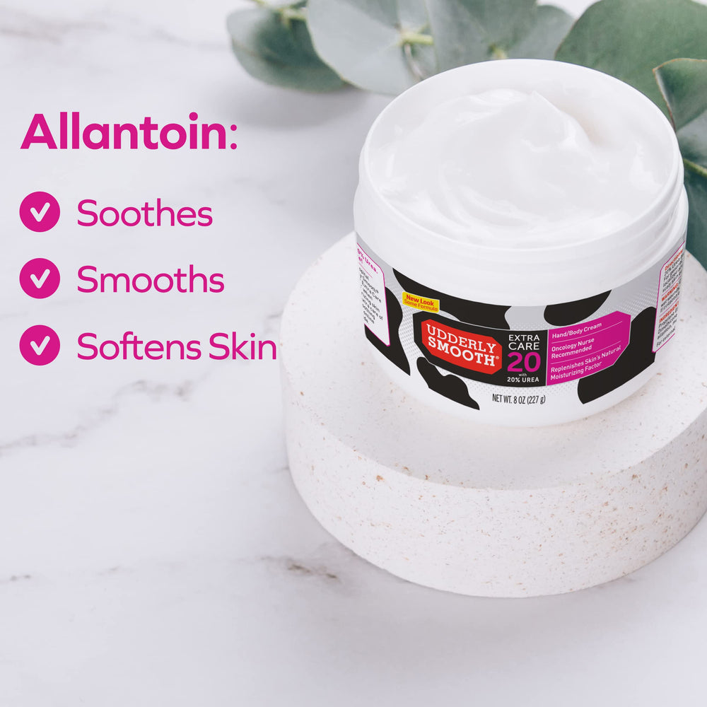 Udderly Smooth Extra Care 20% Urea cream non-greasy finish demonstrates fast absorption