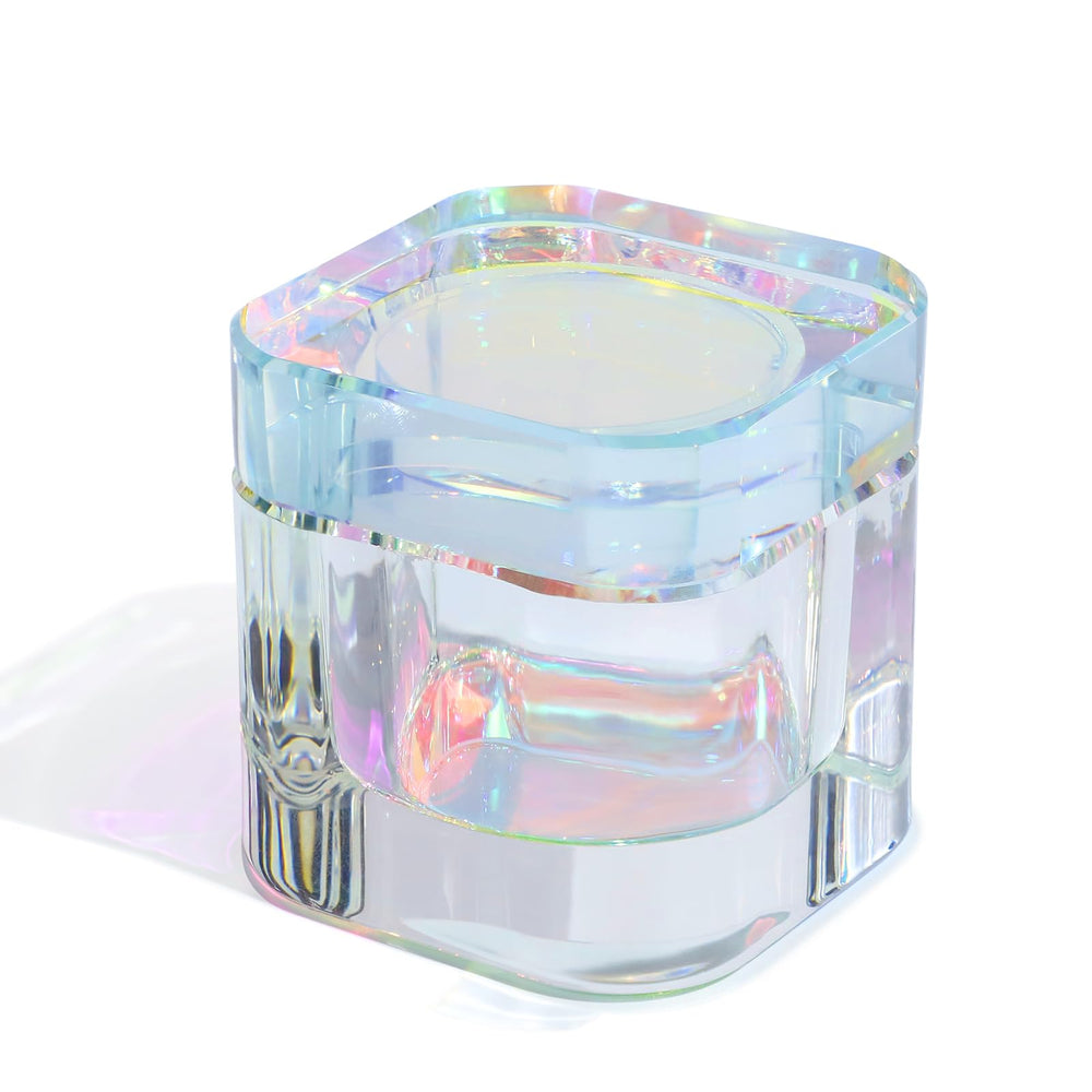 Udefineit dappen dish easy-clean glass allows effortless wiping after nail-art sessions.