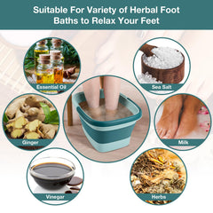 Udefineit foot bath basin bottom with massage bumps provides soothing foot exfoliation.
