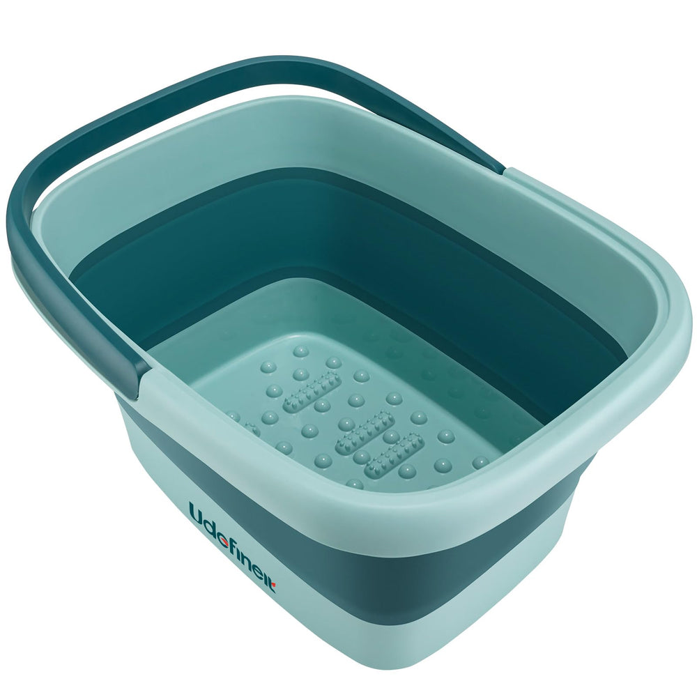 Udefineit foot bath basin green color adds a fresh, calming vibe.