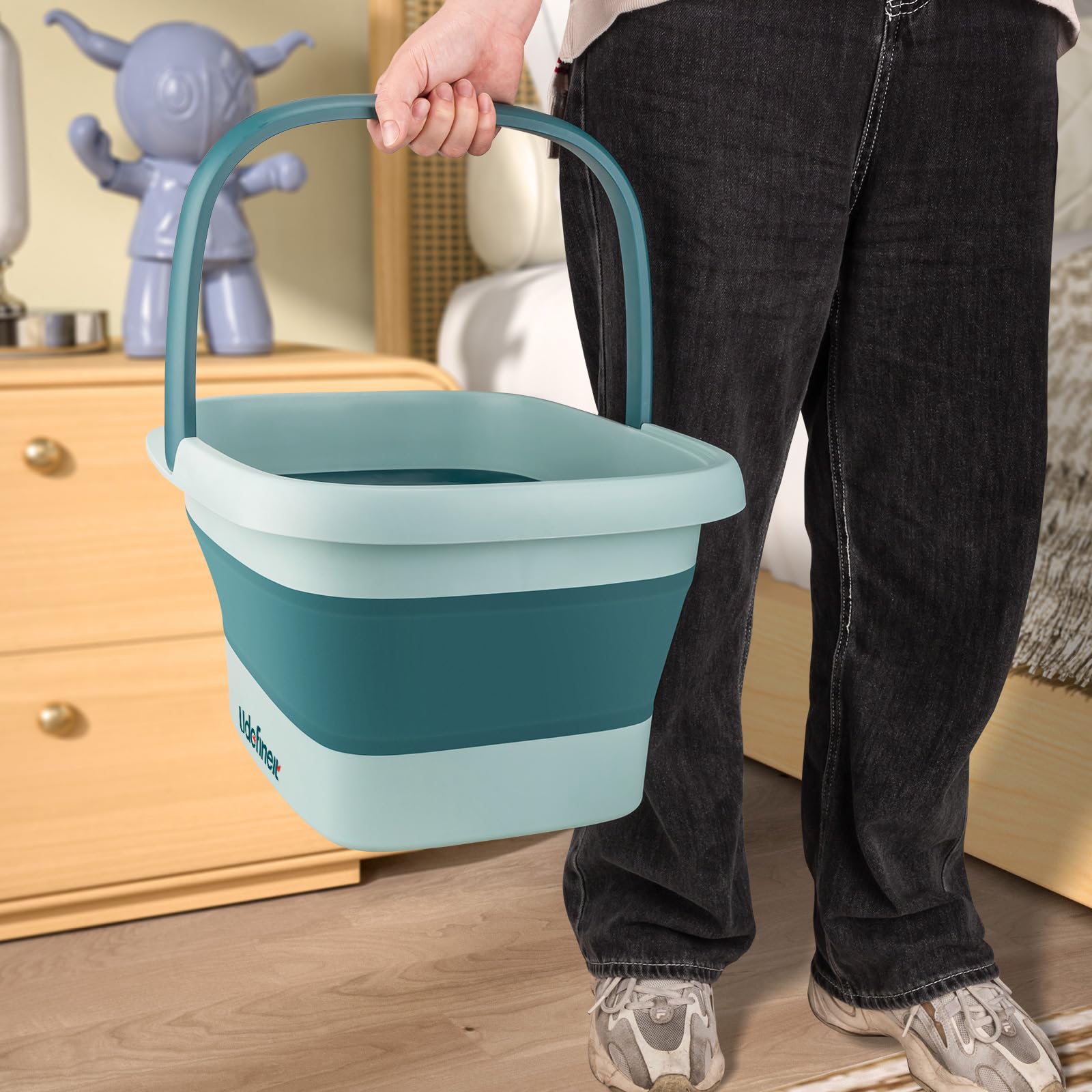 Udefineit foot bath basin use at home or outdoors for spa-like care.