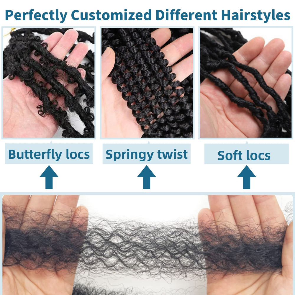 Udinese Springy Afro Twist Hair 24in color options for bold looks