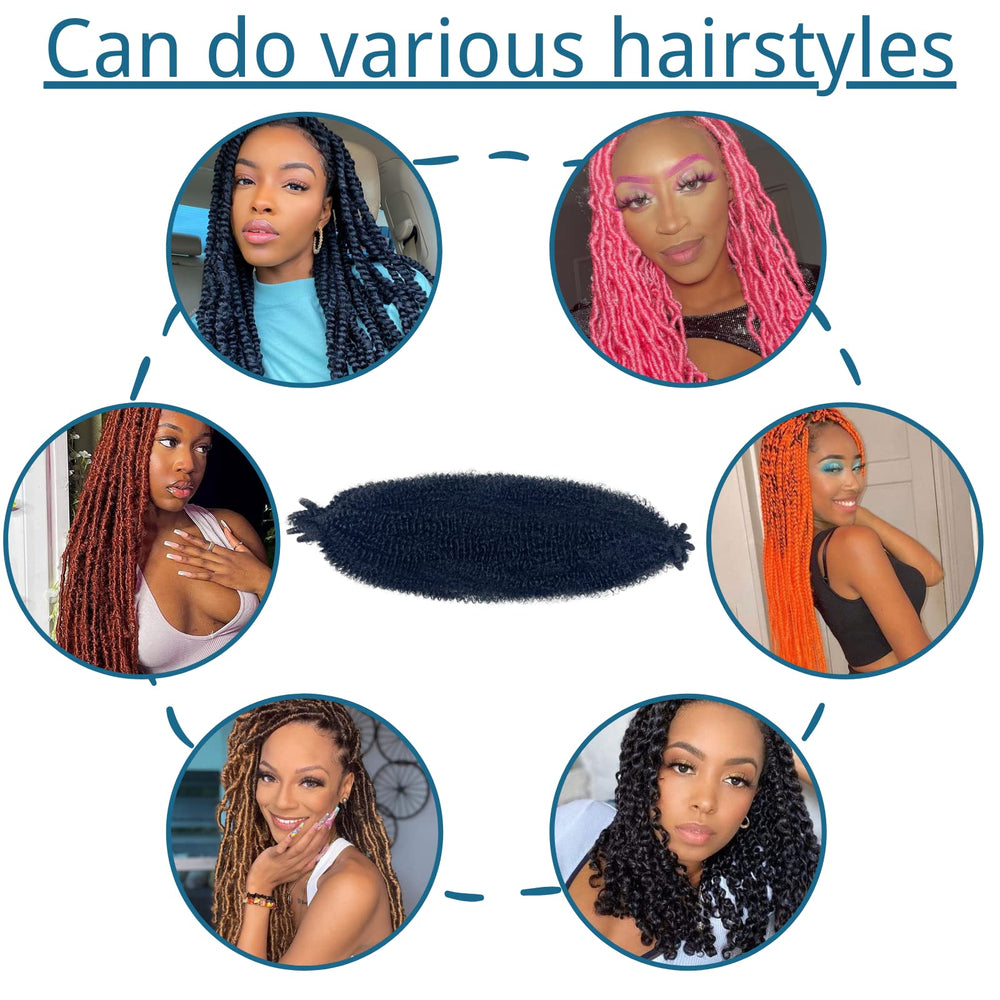 Udinese Springy Afro Twist Hair lightweight and soft for comfortable wear