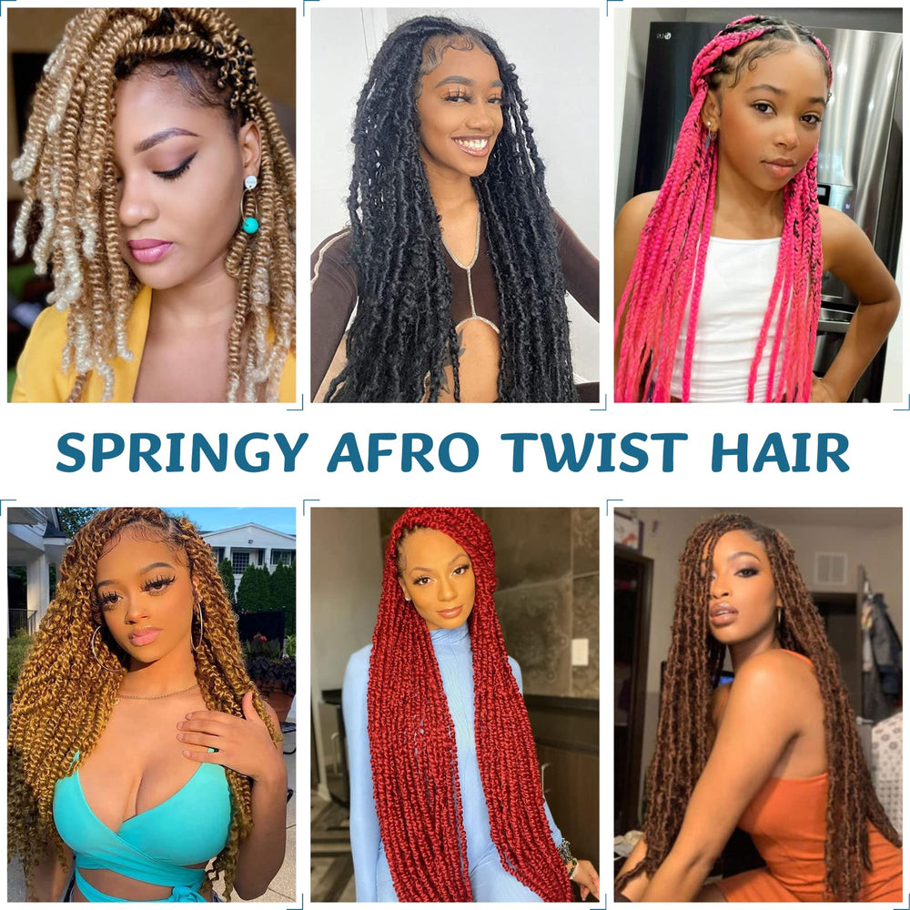 Udinese Springy Afro Twist Hair pre-separated for faster installs