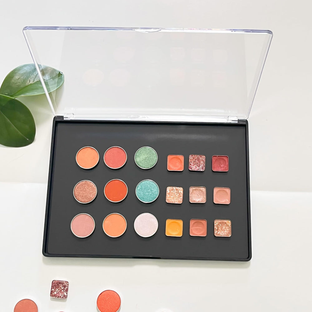 UDTIP 2-pack XL palette front view highlighting transparent lid for quick color comparison