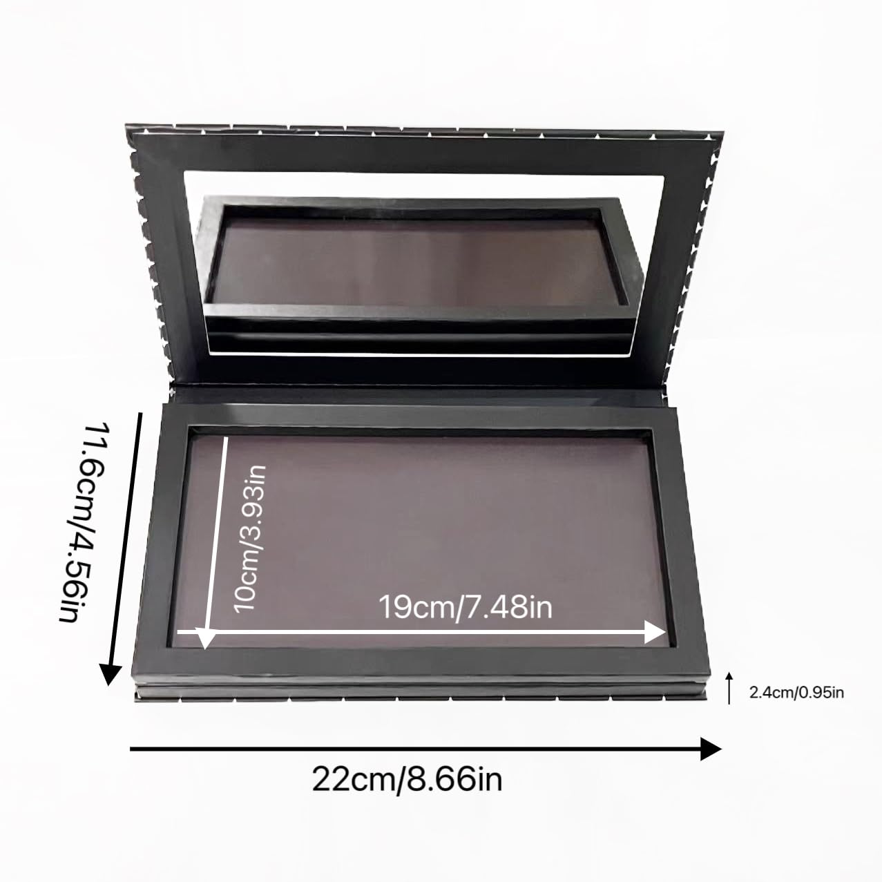 UDTIP empty magnetic palette with metal base securely holds pans.
