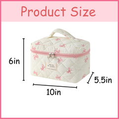 uekeboag coquette aesthetic floral cosmetic bag adds style while storing daily essentials.