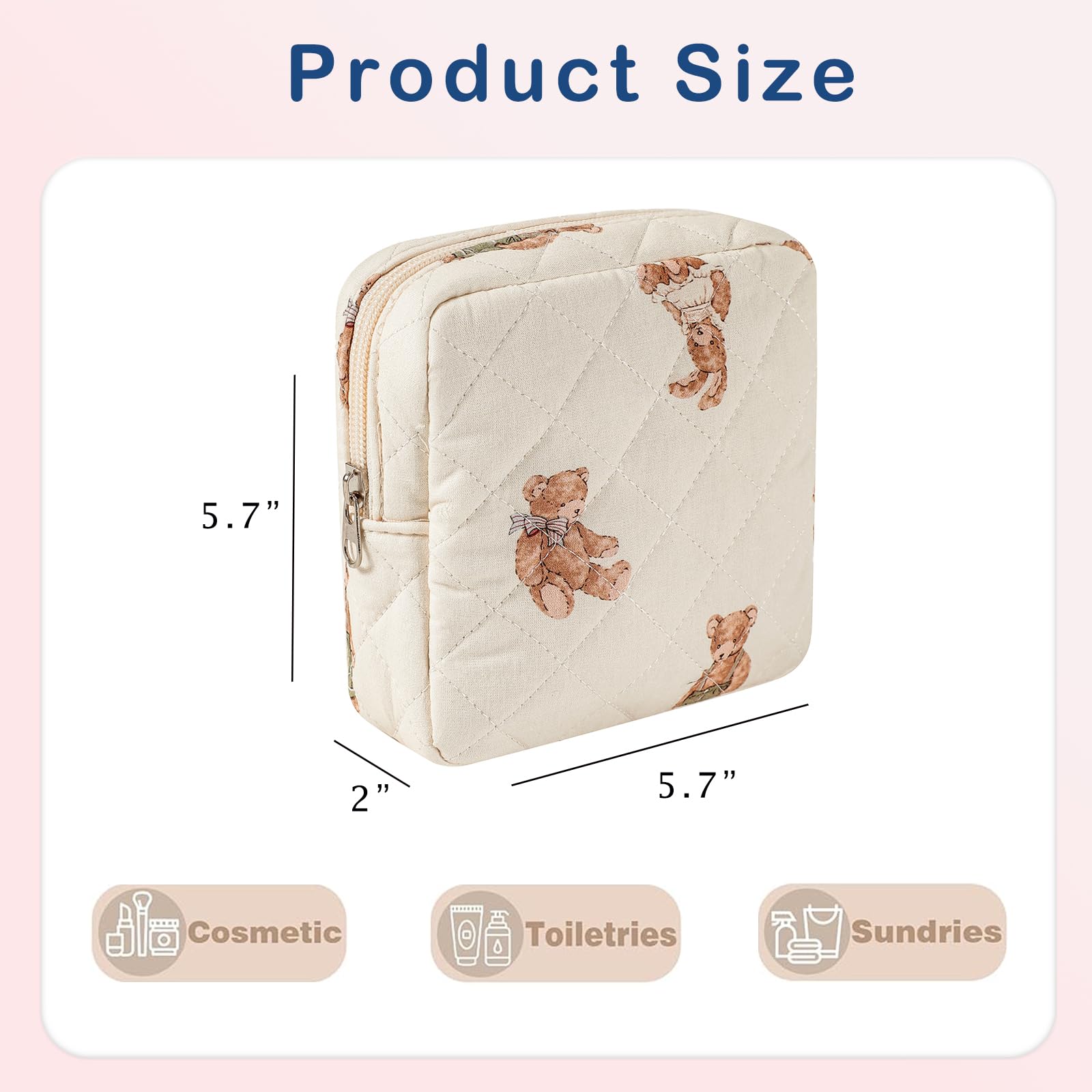 uekeboag travel toiletry pouch with smooth zipper keeps items secure on trips.