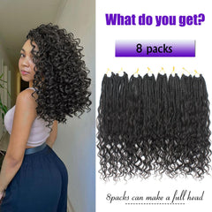 UENOKIPS Goddess Box Braids 14in lightweight protective style on display
