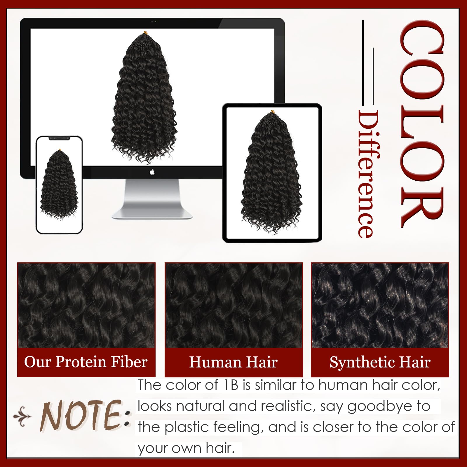 UENOKIPS Gogo Curl color options 1B and 2B support versatile styling.