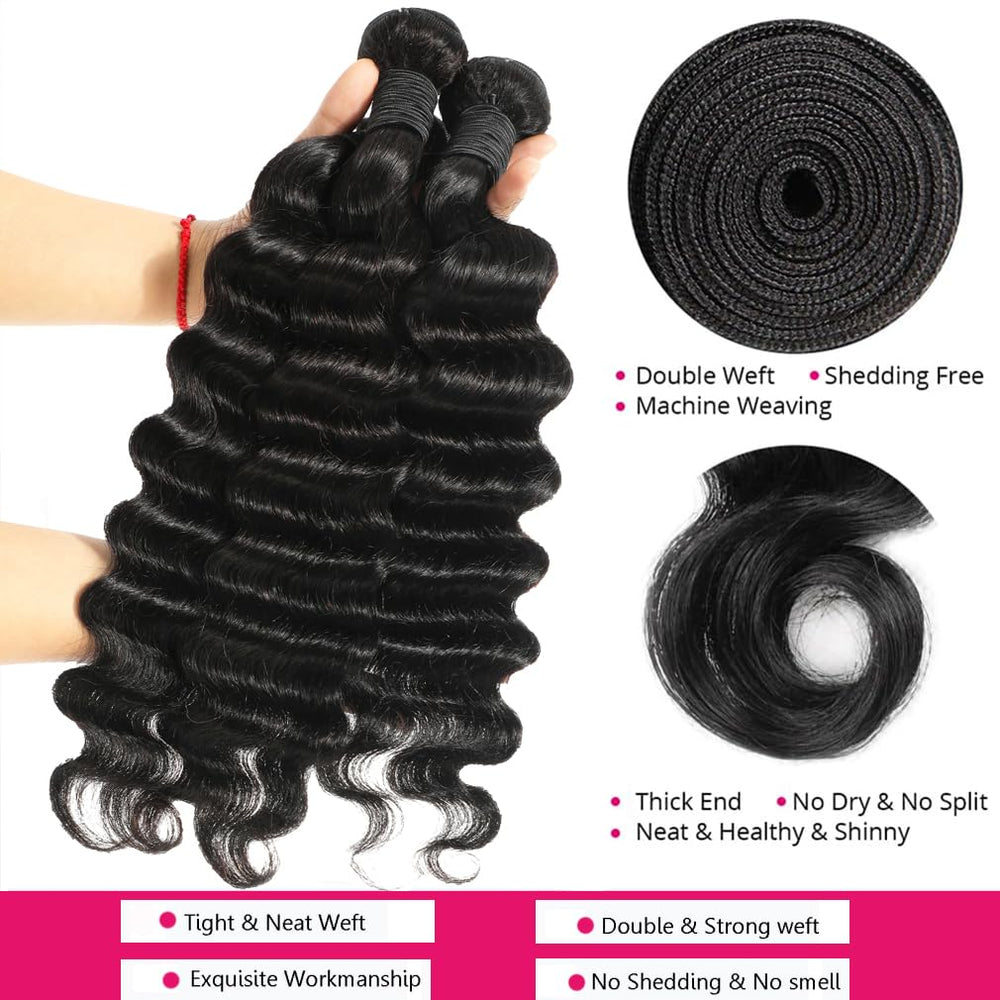 Uesoels loose deep wave bundles 22inch deliver long, defined waves with lasting bounce.