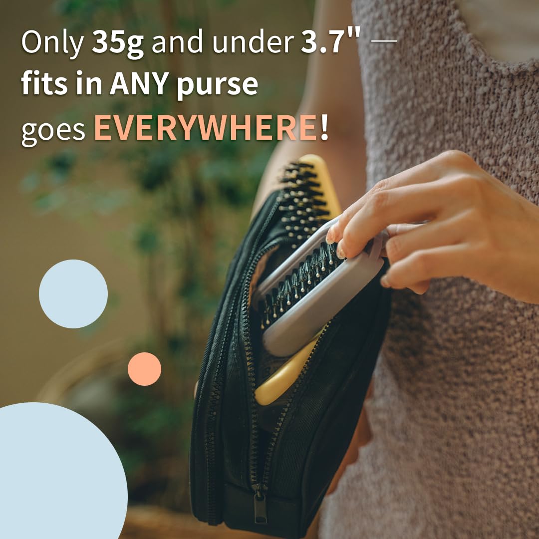 Uffy MiniPop fits purses and carry-ons for effortless travel touch-ups