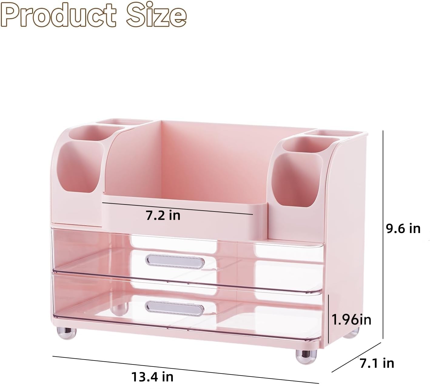 UFORU makeup organizer brush holders side for easy tool access