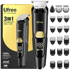 Ufree 3-in-1 beard-trimmer-kit for precise shaping on the go
