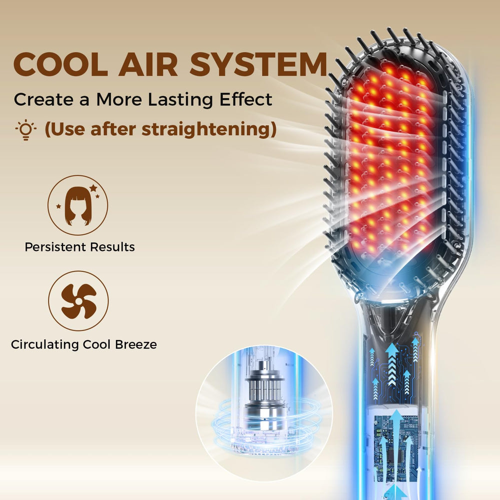 Ufree anti-scald design with cool tips protects scalp during quick sessions.