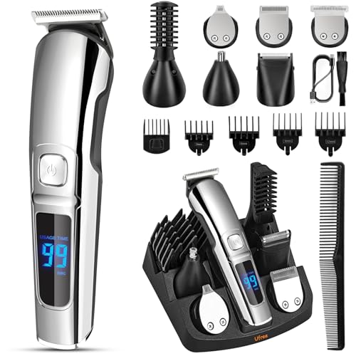 Ufree beard trimmer with 6 heads for versatile grooming options.
