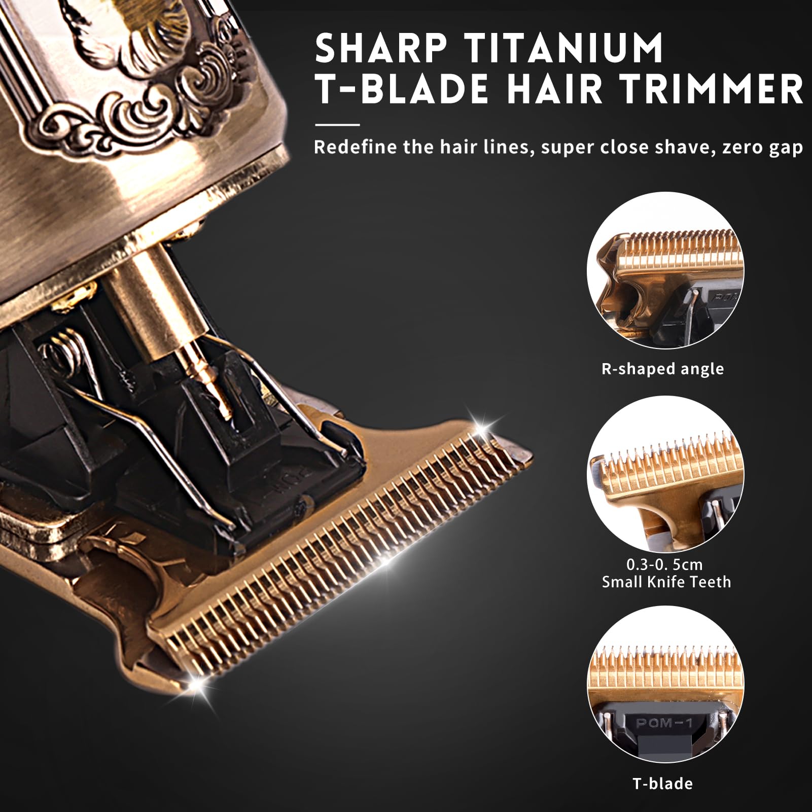 Ufree beard trimmer with 7500 RPM motor delivers steady power and quiet operation