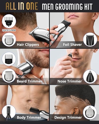 Ufree beard trimmer in shower demonstrates waterproof wet/dry versatility.