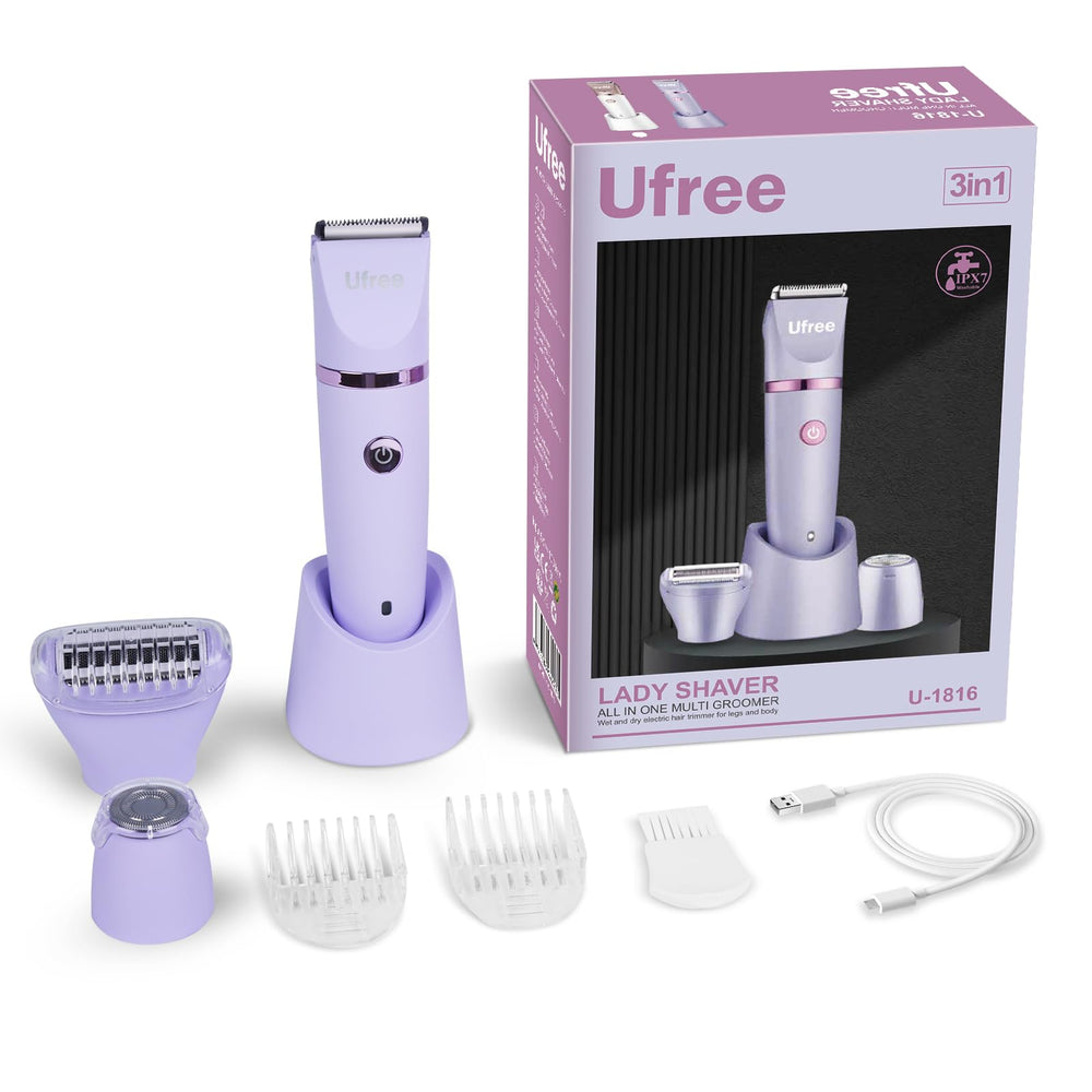 Ufree All-accessories kit includes every attachment for full-body grooming