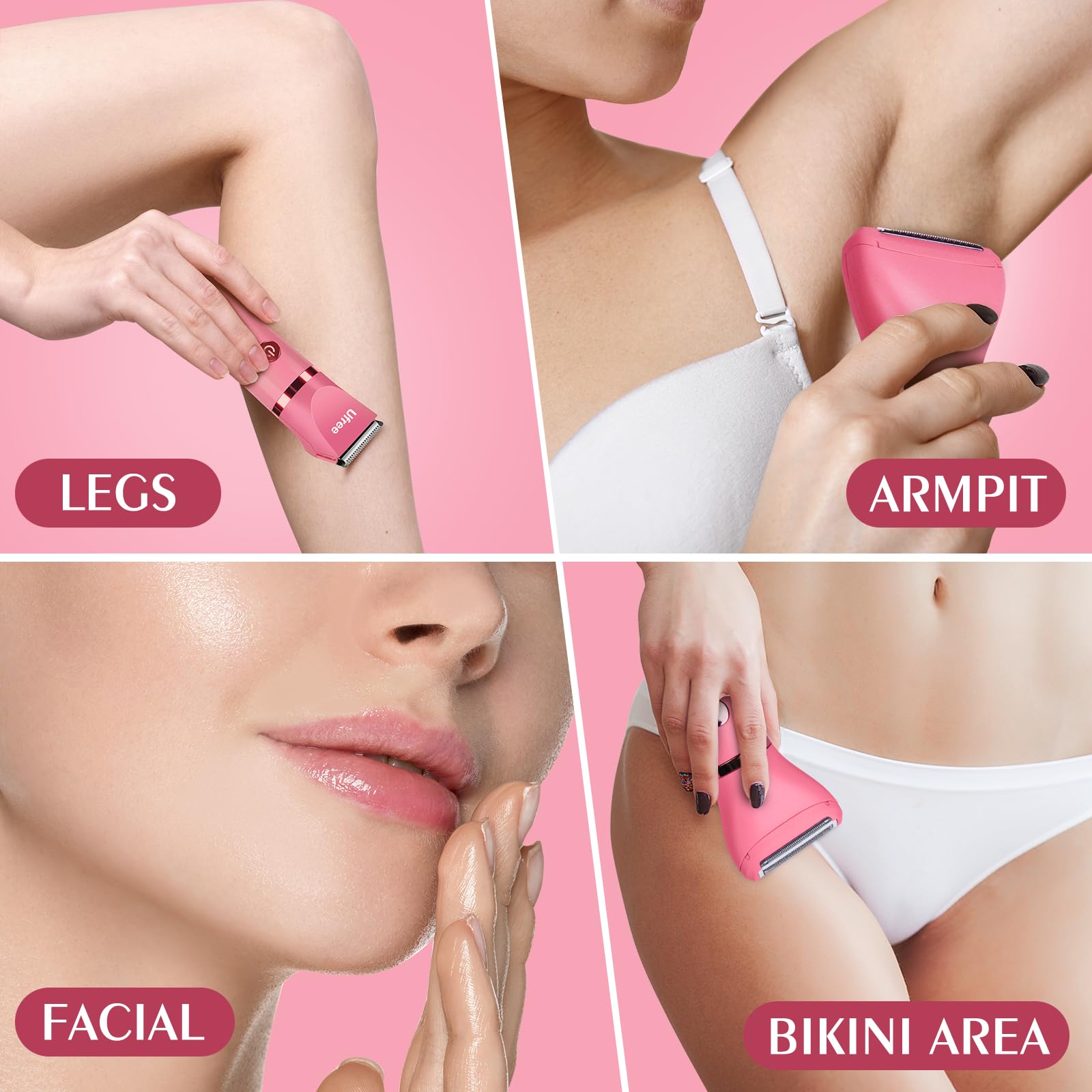 Ufree Bikini Trimmer compact size fits in travel bag for discreet use.
