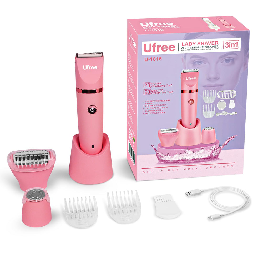 Ufree Bikini Trimmer Hygienic ABS build simplifies cleaning and daily maintenance.