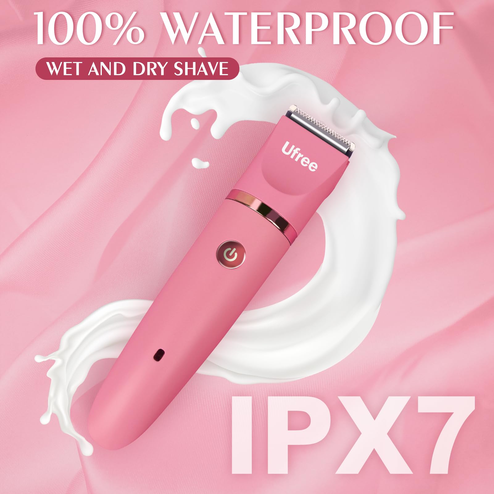 Ufree Bikini Trimmer USB charging supports cordless convenience on the go.