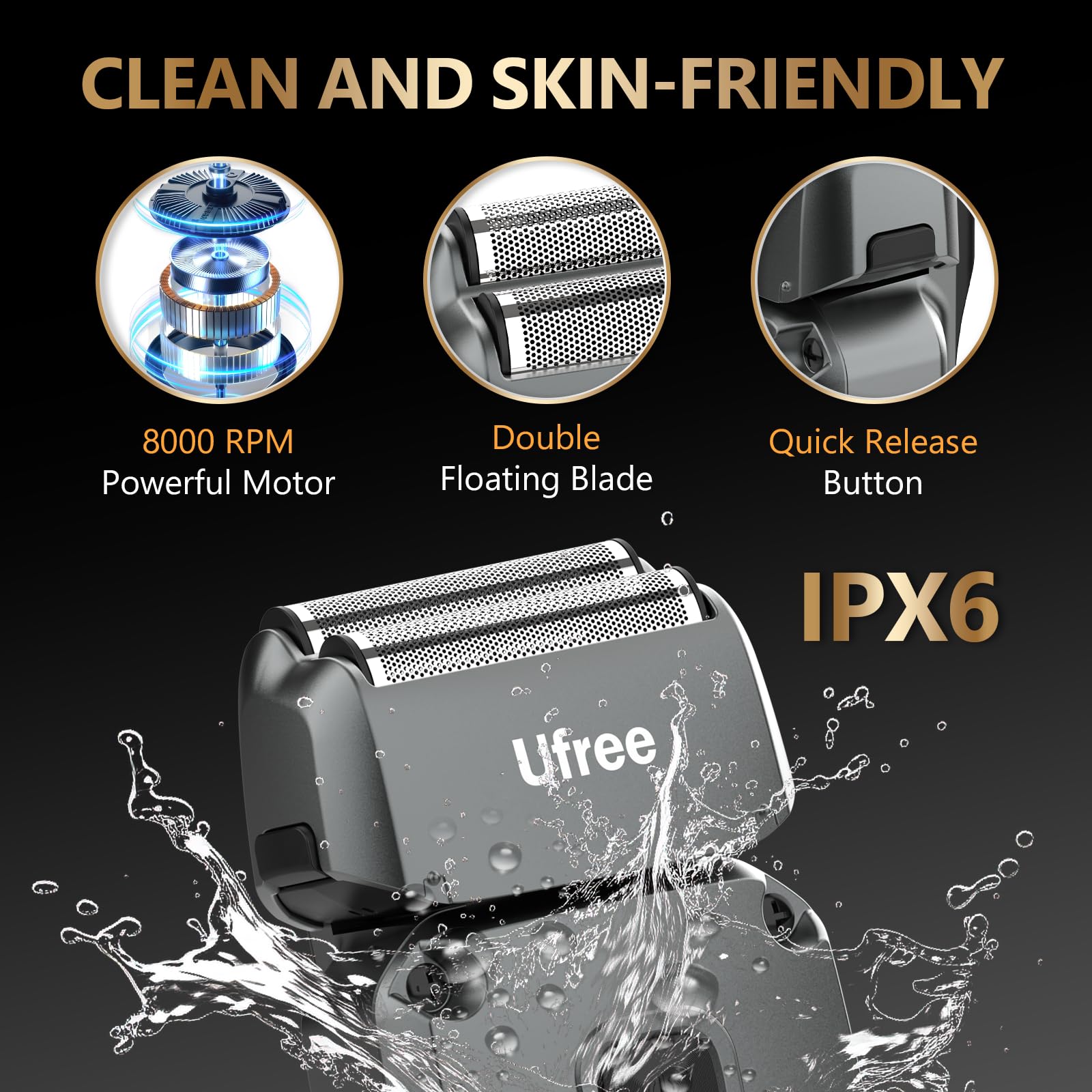 Ufree combo clipper with guide combs highlights versatile length options.