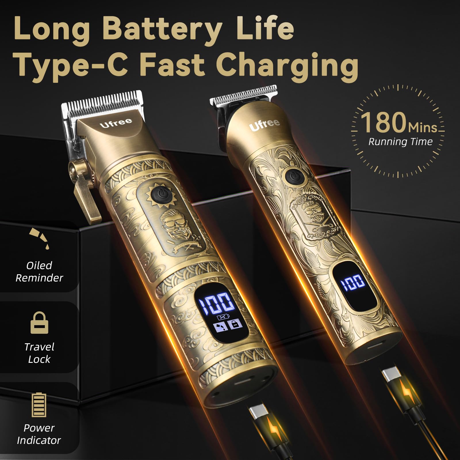 Ufree cordless grooming kit power and independence with nose trimmer and on-the-go styling.