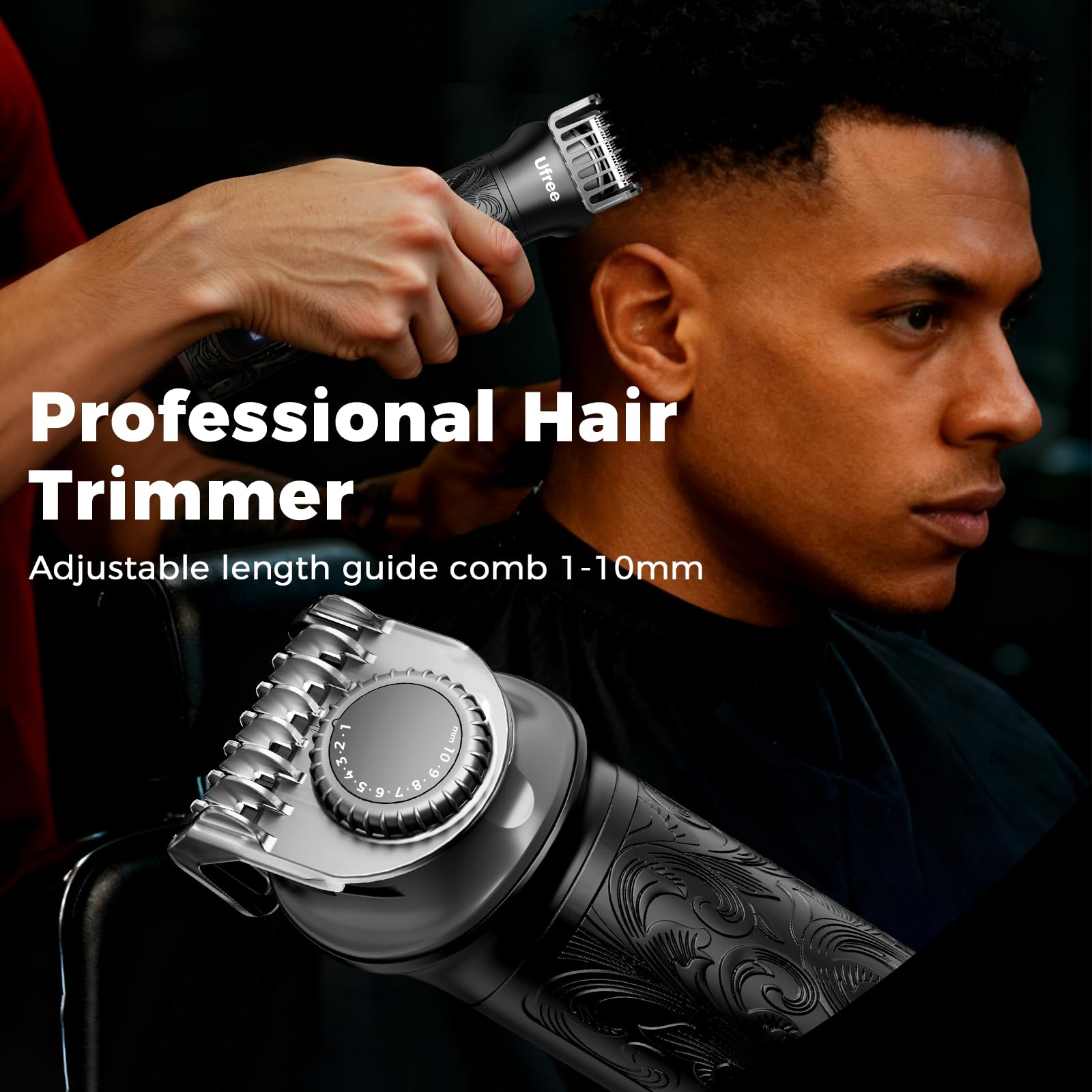 Ufree cordless hair clippers ideal for body and facial trimming