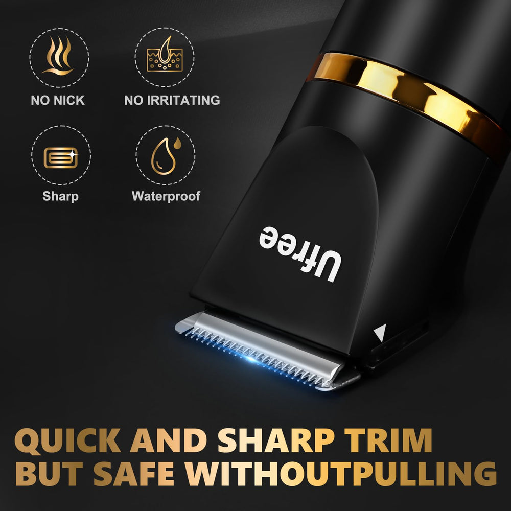 Ufree cordless operation with rechargeable battery for on-the-go grooming.