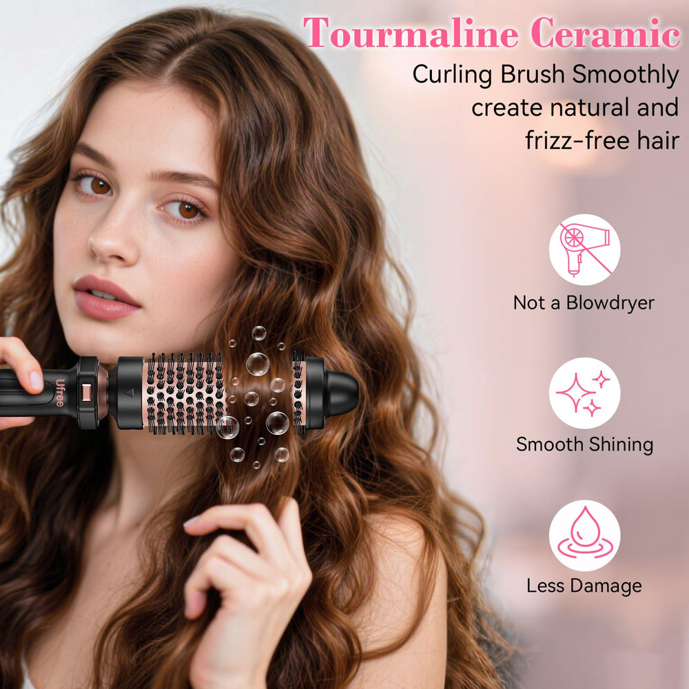 Ufree fast-heat curling iron with PTC technology for quick styling sessions.