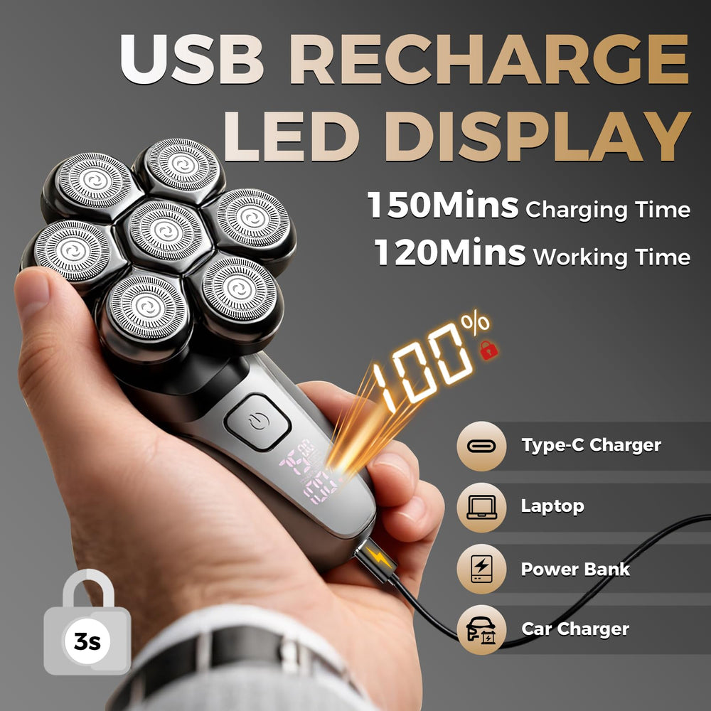 Ufree USB-C fast charging with 120 minute cordless runtime.