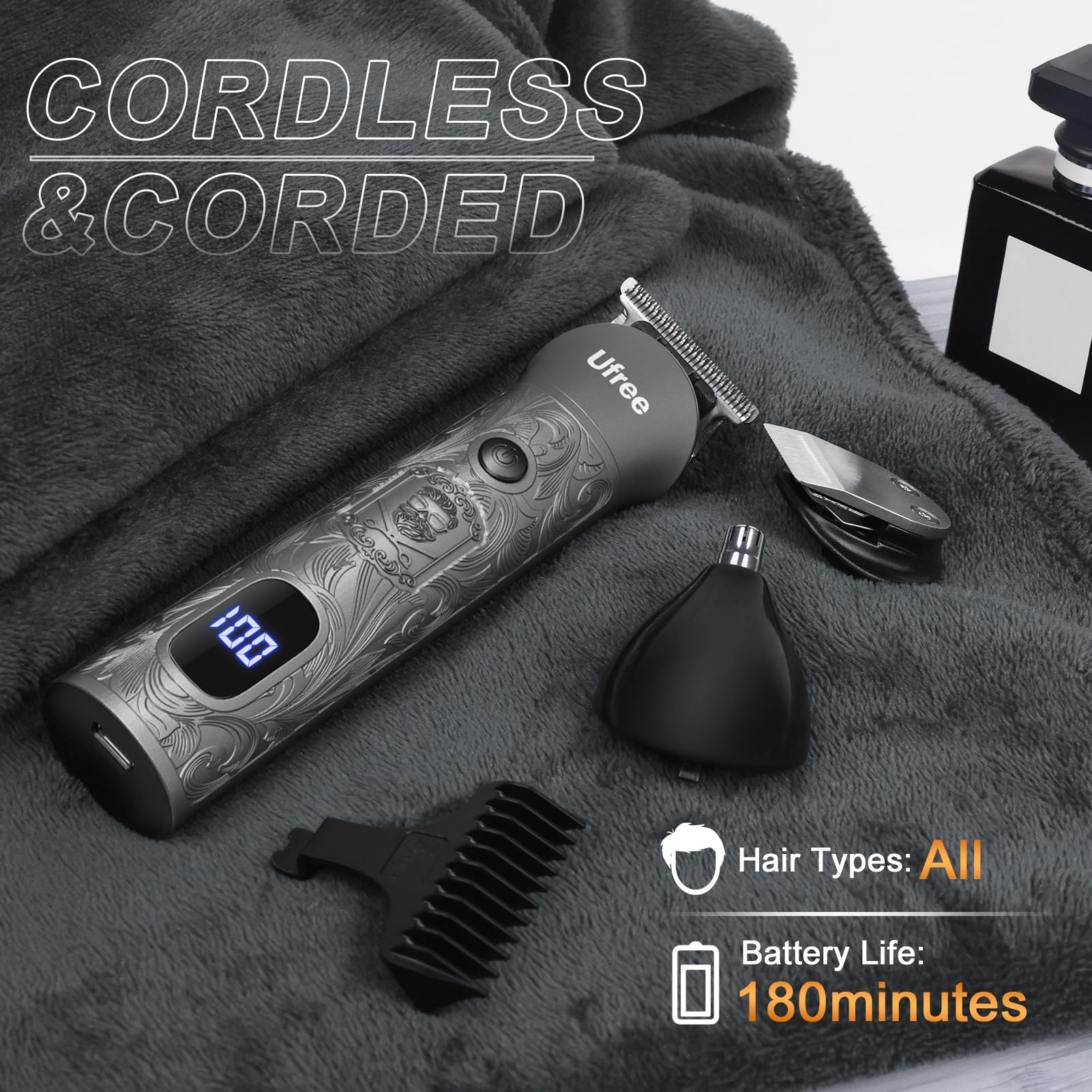 Ufree gift-ready grooming kit appeals to anyone seeking convenient care.