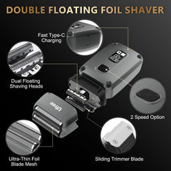 Ufree hair clippers in hand demonstrates ergonomic, cordless freedom for versatile cuts.