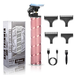 Ufree hair trimmer rose-gold front view for precise at-home grooming.