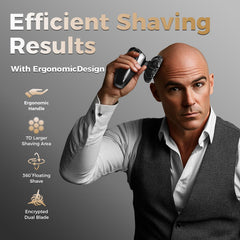 Ufree IPX7 waterproof shaver for wet and dry use.