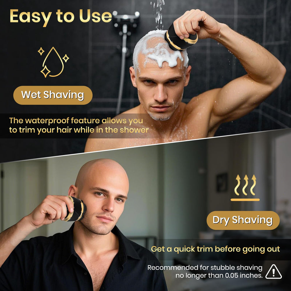 Ufree shaver LED display with travel lock for easy status and secure travel.