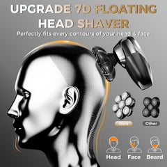 Ufree magnetic detachable heads enable quick cleaning after shaving.
