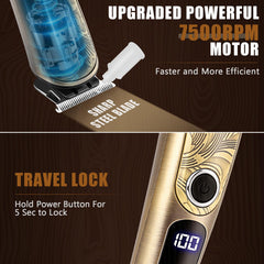 Ufree mens grooming kit full set highlights versatile heads for beard, hair and body.