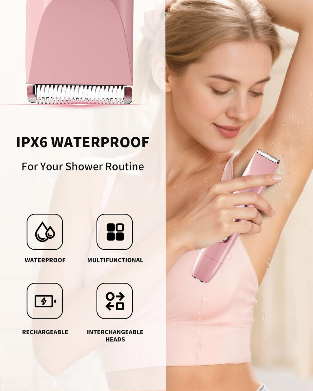 Ufree nose-hair-attachment for discreet trimming with control.