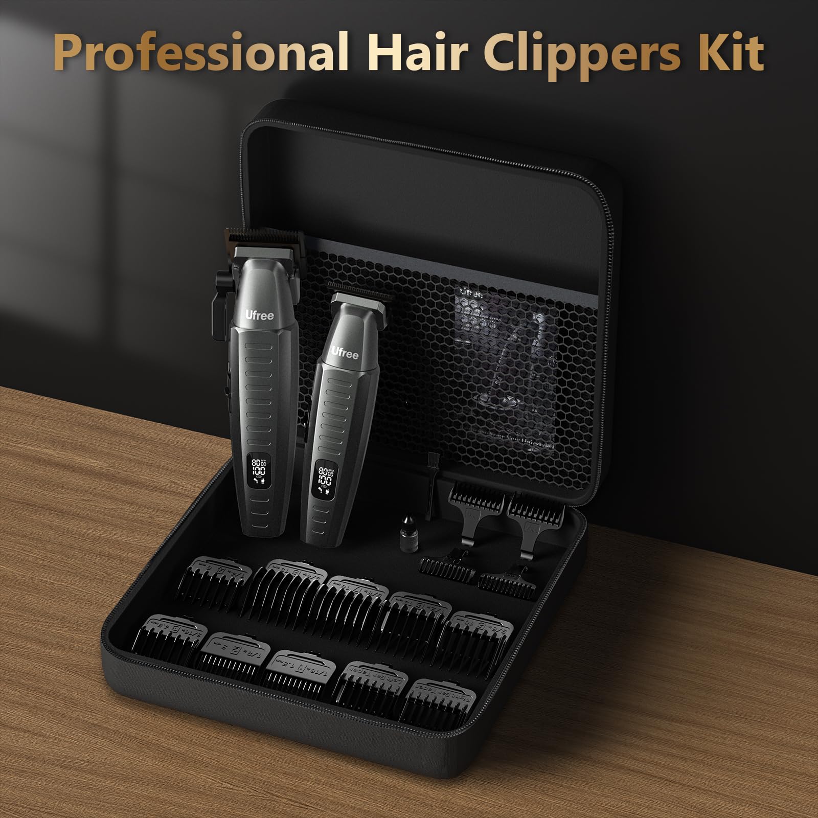 Ufree barber cape and bag simplify at-home grooming and storage.