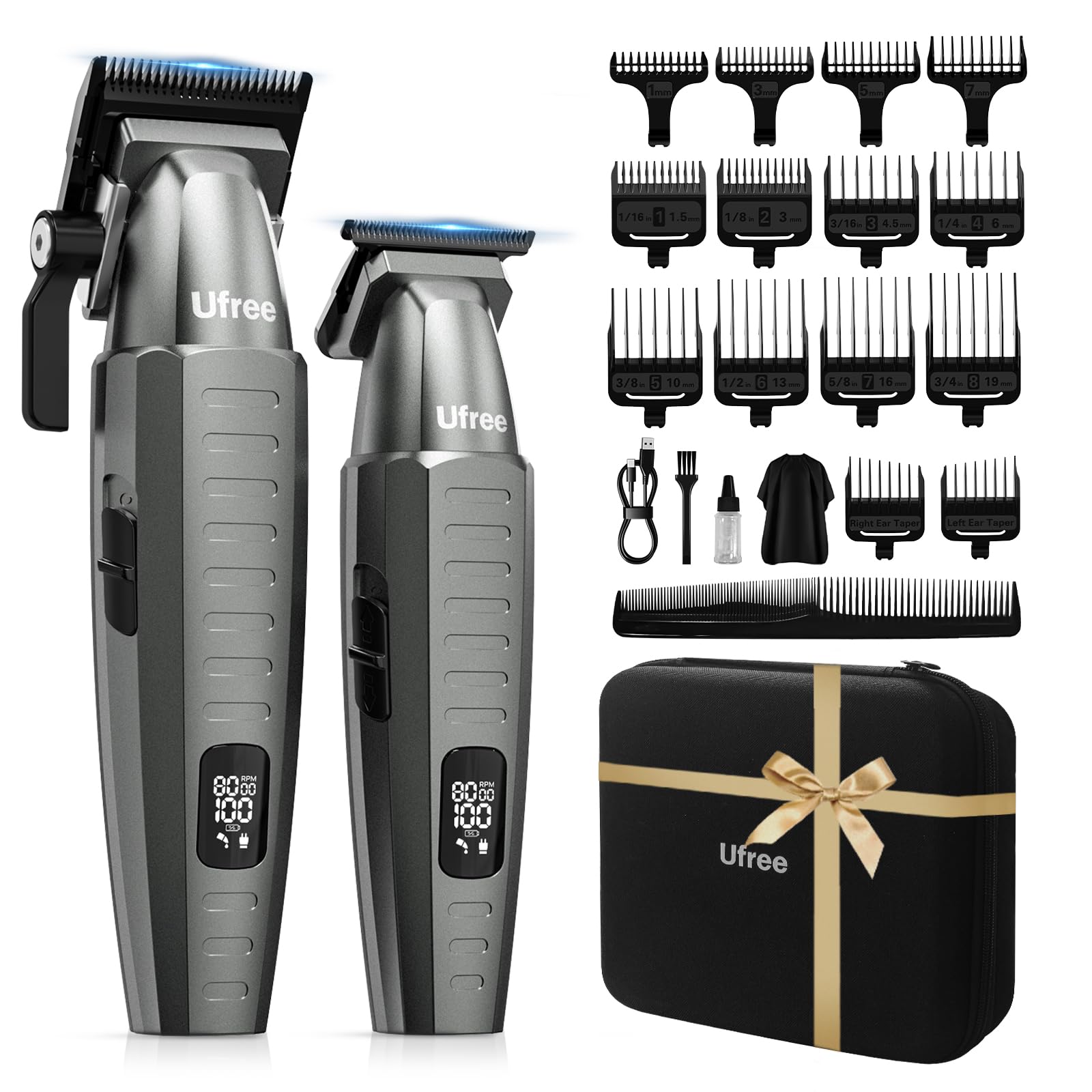 Ufree professional hair clippers with ergonomic grip for comfortable grooming sessions.