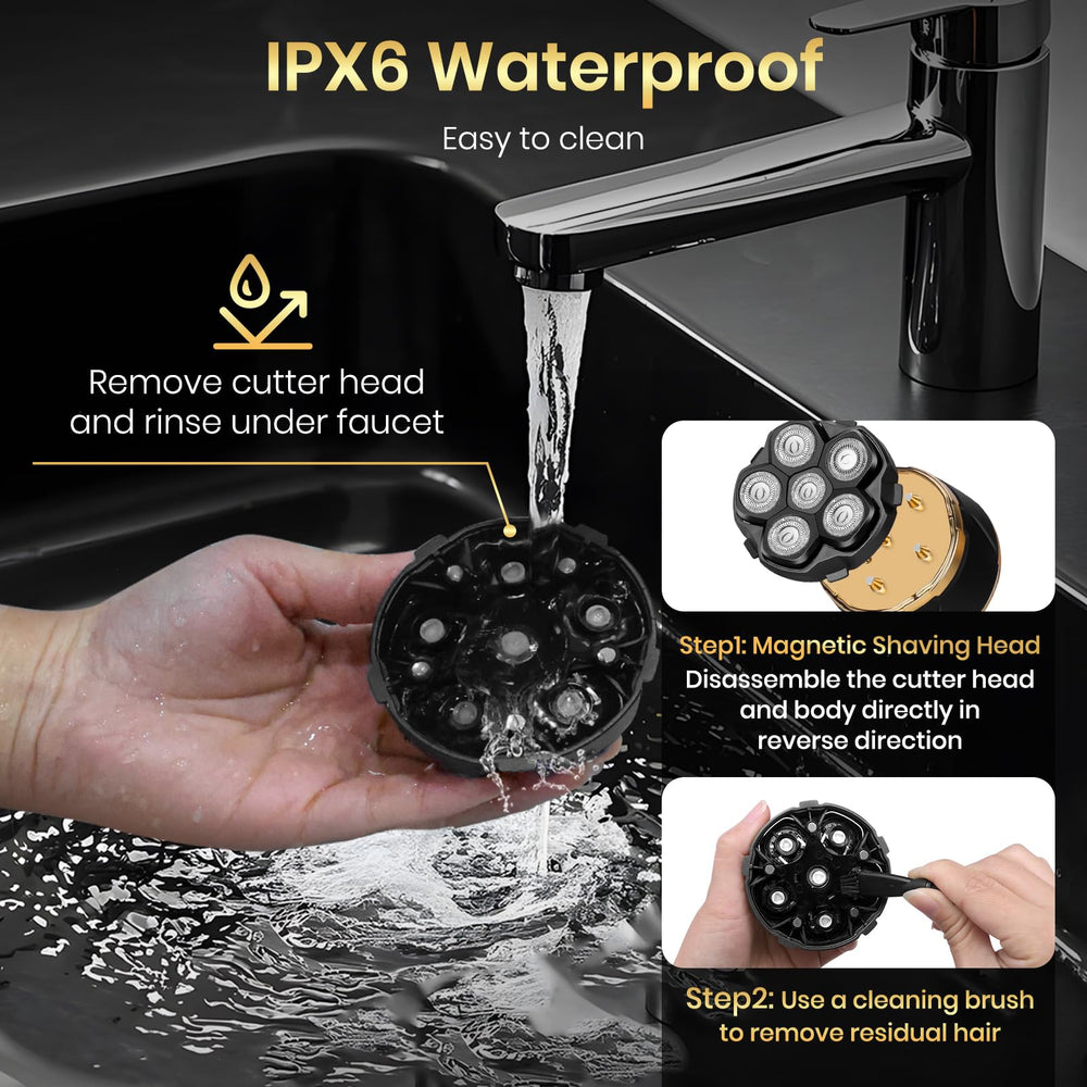 Ufree magnetic head detached for easy cleaning and maintenance.