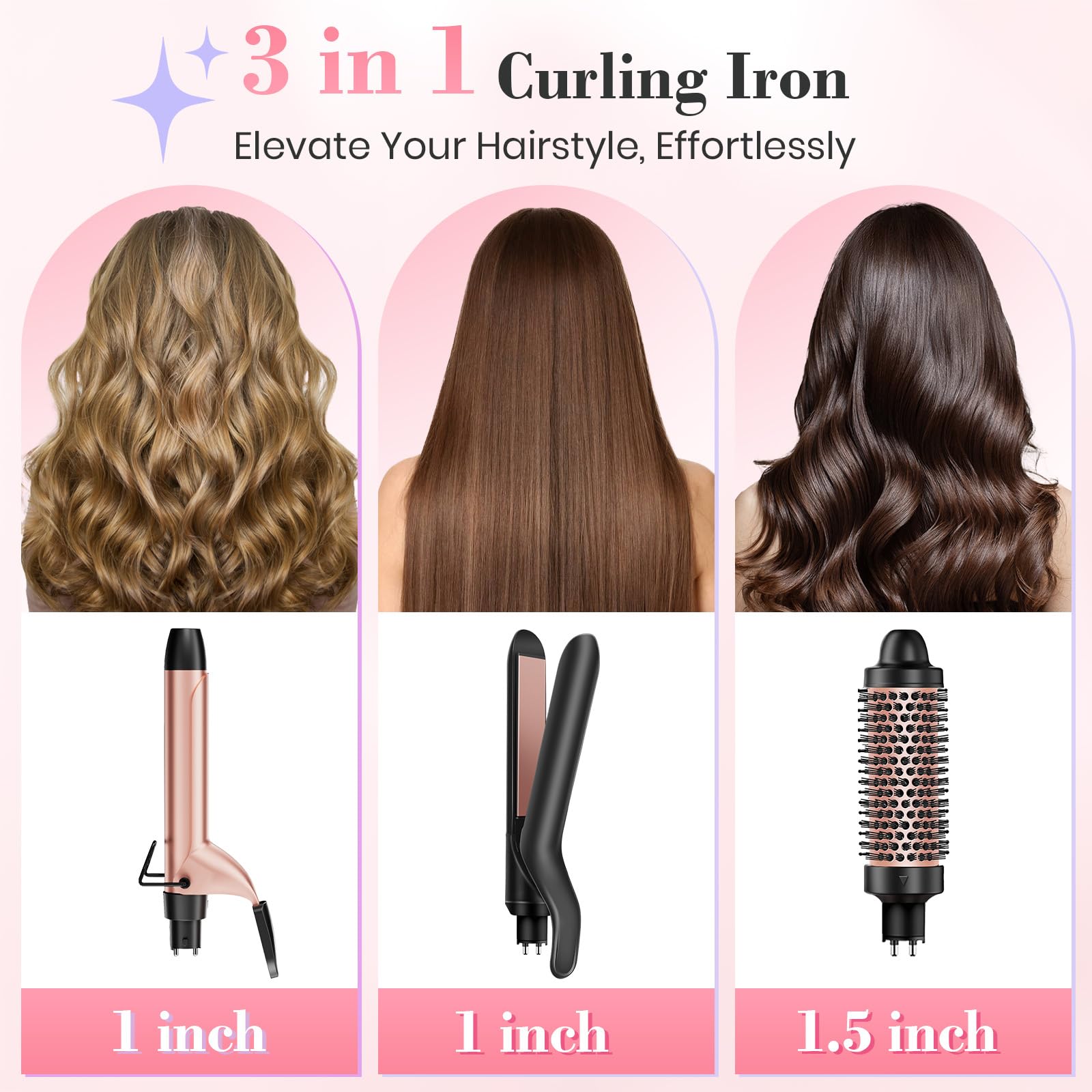 Ufree 1.5 inch thermal brush adds shine and smoothness.