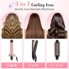 Ufree 1.5 inch thermal brush adds shine and smoothness.