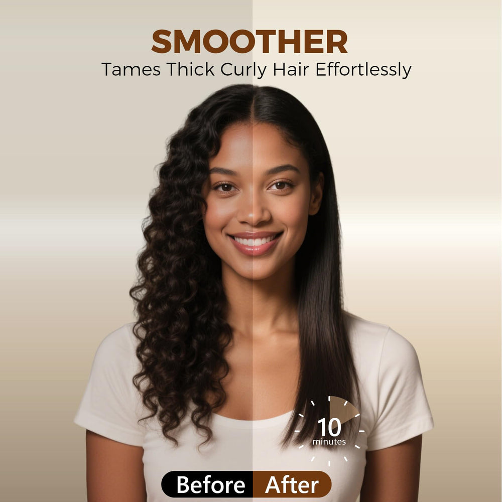 Ufree styling brush with ionic tech reducing frizz and boosting shine.