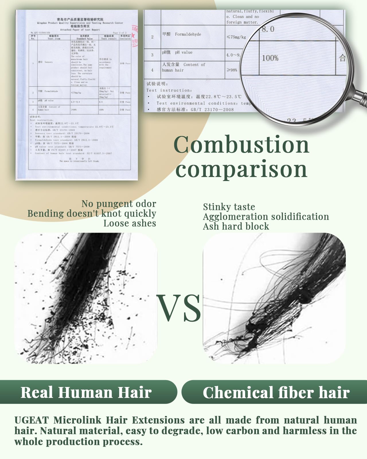 Ugeat microbead application close-up shows flexible, seamless attachment